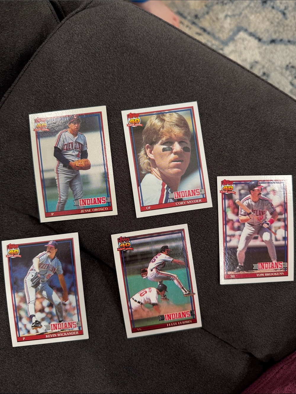 Vintage Cleveland Indians Baseball Cards - Multi-Card Set (White Borders)